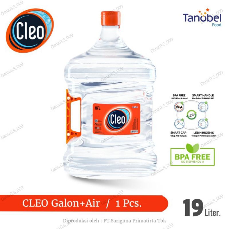 

Cleo galon + air mineral 19 Liter