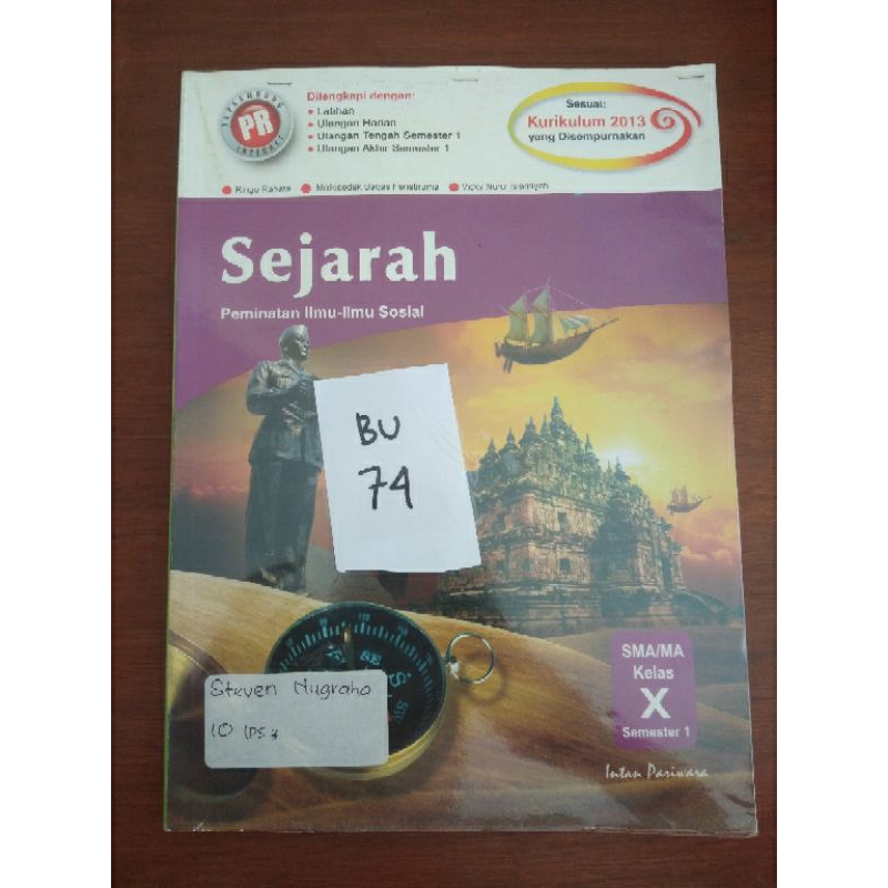 

SEJARAH PEMINATAN ILMU-ILMU SOSIAL UNTUK SMA/MA KELAS X SEMESTER 1(BU74)