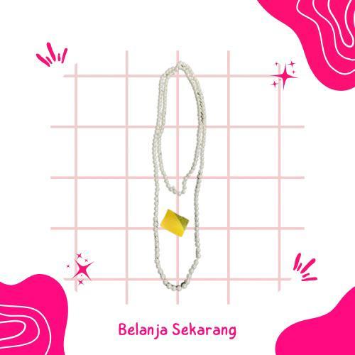 Kalung Mutiara Putih Panjang Wanita