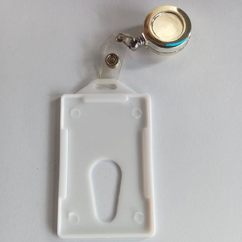 

KEPLEK/ID CARD/CARD HOLDER PUTIH+YOYO CHROME