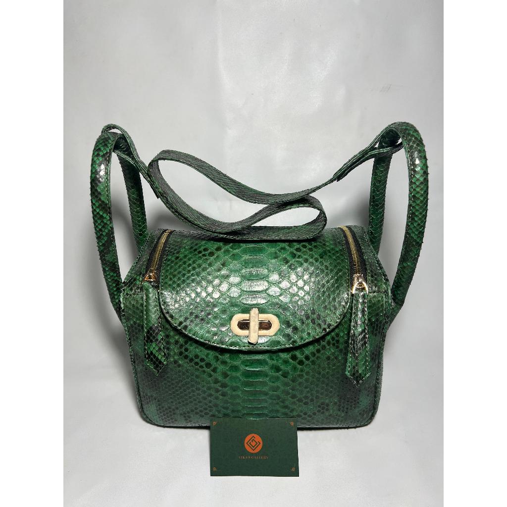 TAS KULIT ULAR ALA LINDY | TAS KULIT WANITA