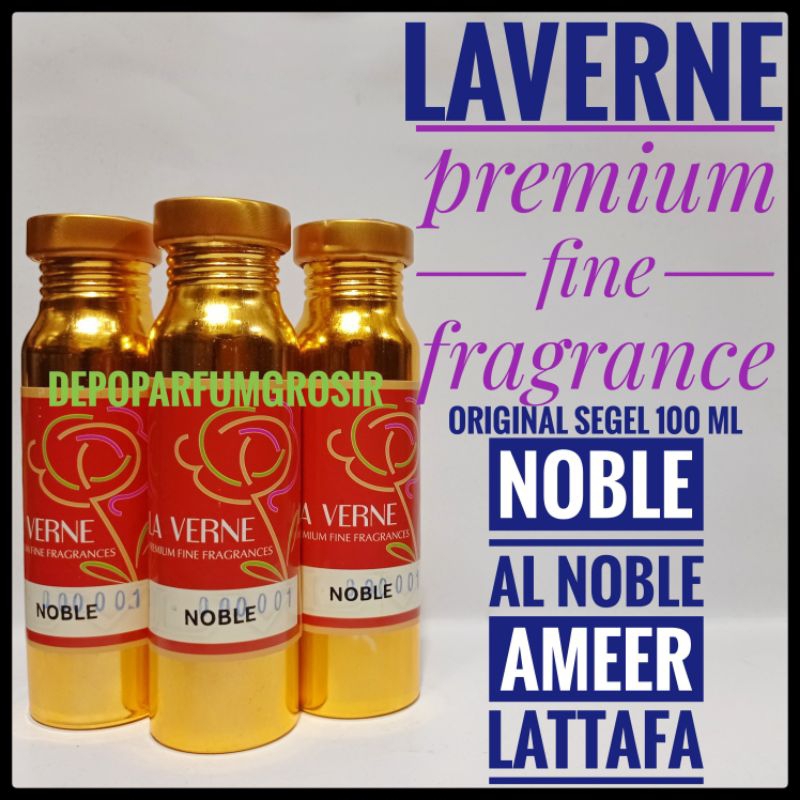 BIBIT PARFUM MURNI NOBLE  AL NOBLE AMEER BY LAVERNE SEGEL