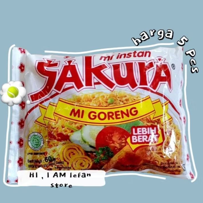

mie sakura goreng instan harga satuan