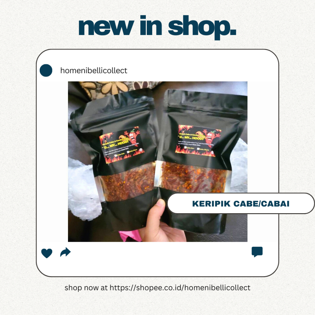 

✅Keripik Cabe Premium untuk Pecinta Pedas dengan Sentuhan Lokal Pedas Gurih dari Kripik Cabe Umy Hot