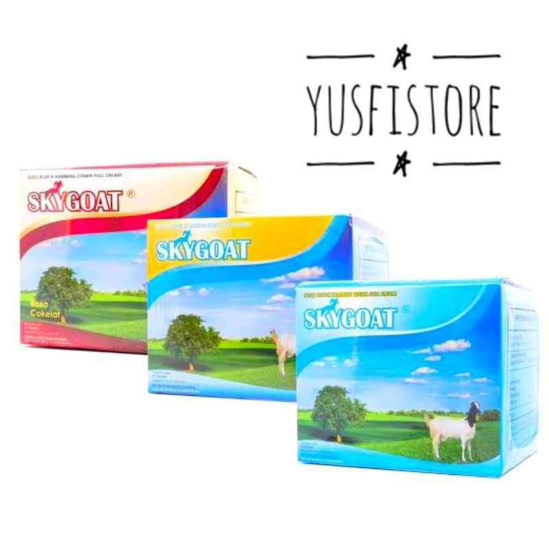

Susu Kambing Sky Goat 1 BOX Masalah Pernafasan Tulang Sendi Asam Urat Skygoat Etawa Goat Milk
