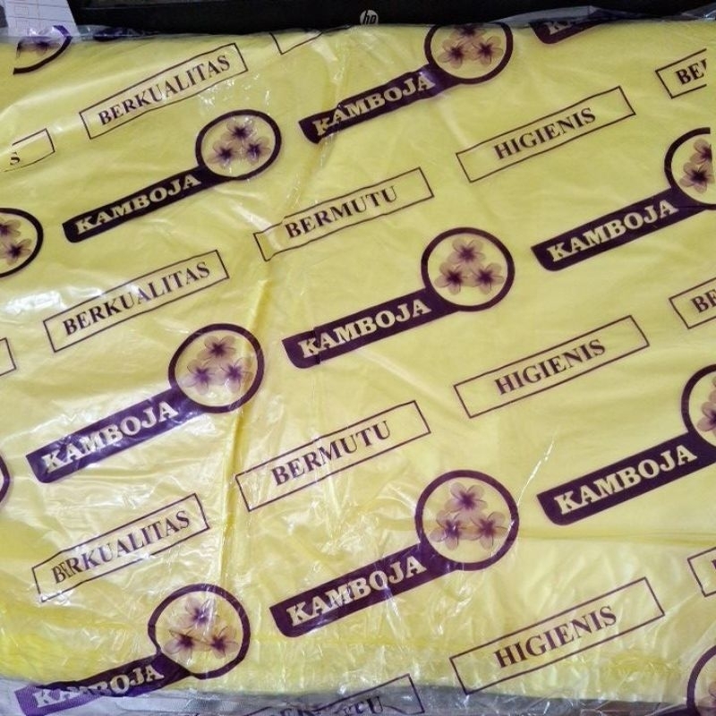 plastik kuning bening ukuran 40 x 65