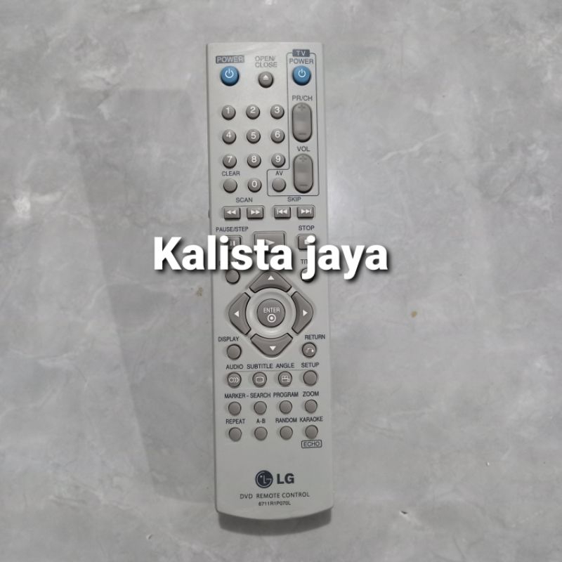REMOTE REMOT DVD PLAYER KARAOKE LG 6711R1P070L ORIGINAL