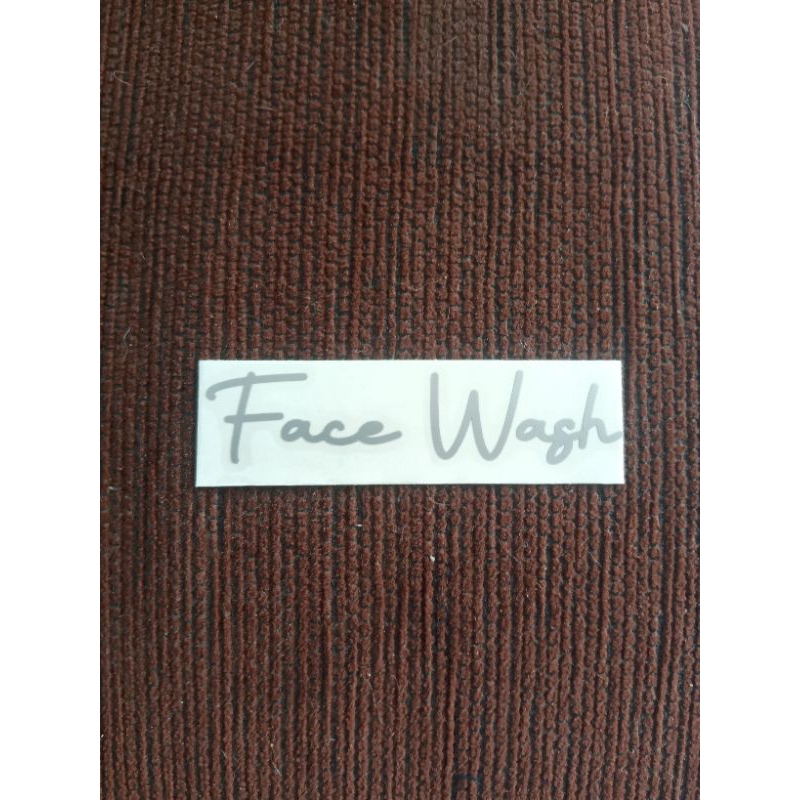 

Sticker Cutting Face Wash stiker murah