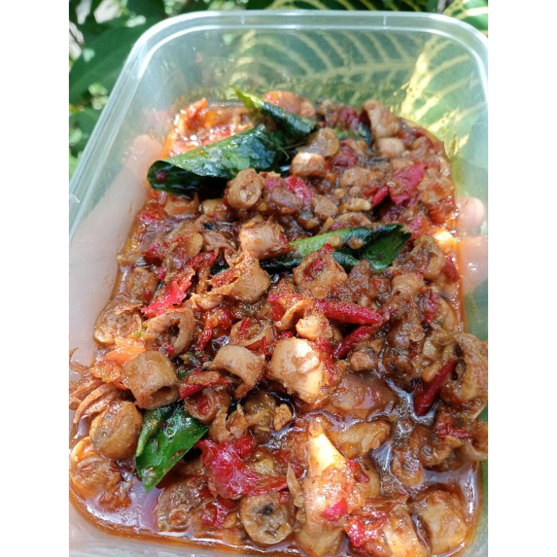 

sambal merah cumi asin
