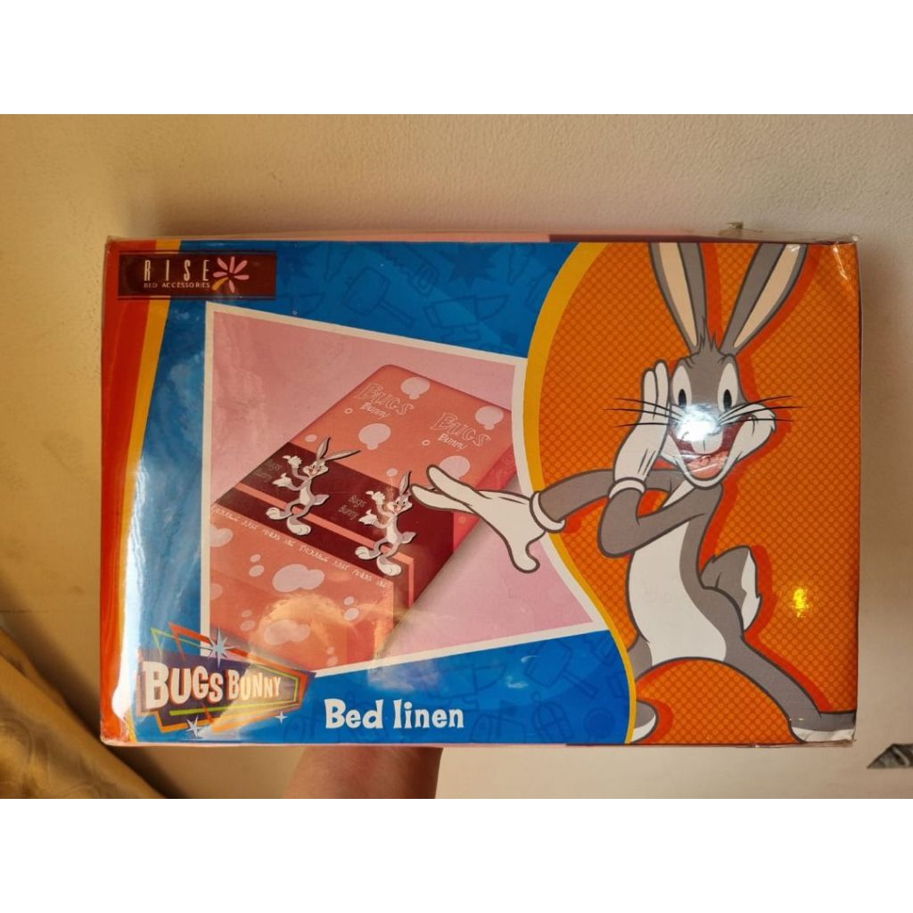 [NEW][RISE][Single] Sprei kasur Bugs Bunny Sprei Kasur Single Bed Linen Bed cover Kain Kasur Loovey 