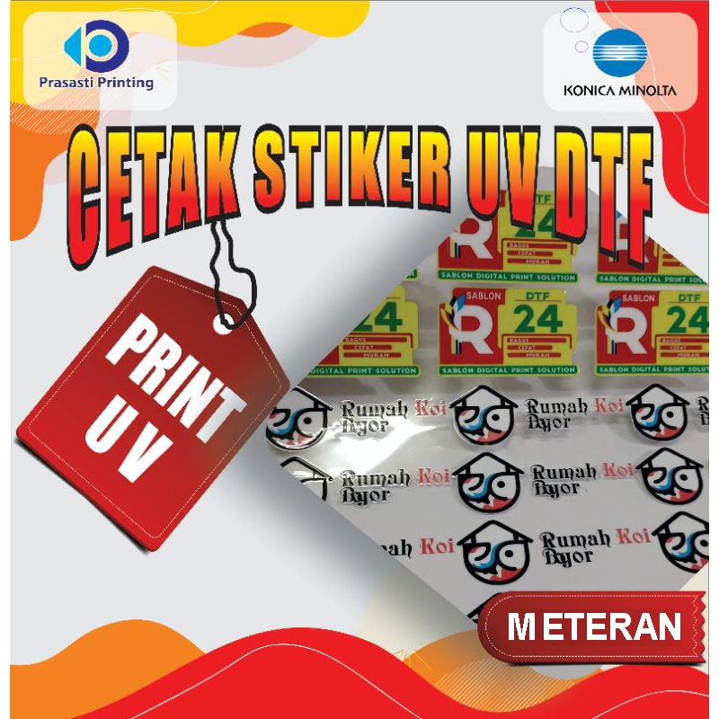 

Sticker Timbul, Sticker UV DTF, Sticker Cetak UV, Meteran / A1 / A2