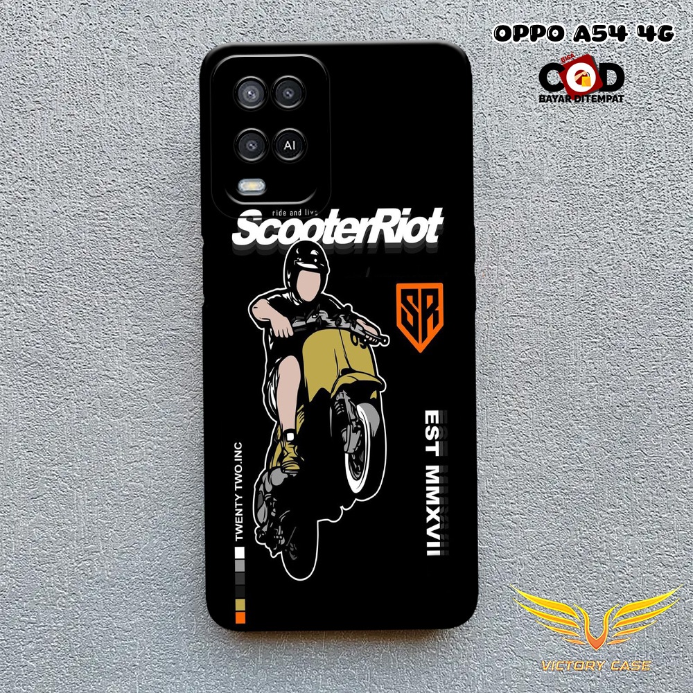 New Vespa Case - Softcase Oppo A54 4G Terbaru - Case Hp Oppo A54 4G - Casing Oppo A54 4G - Case Lent