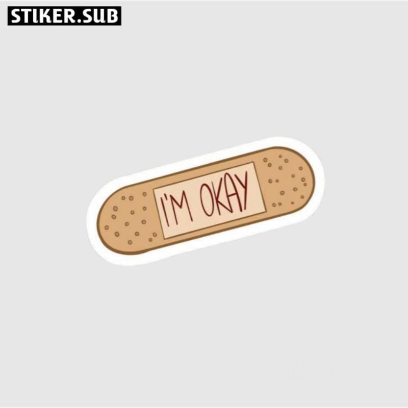 

Stiker|sticker hello i'm okay|sticker aesthetic|sticker laptop|sticker hp|sticker tumbler|sticker helm