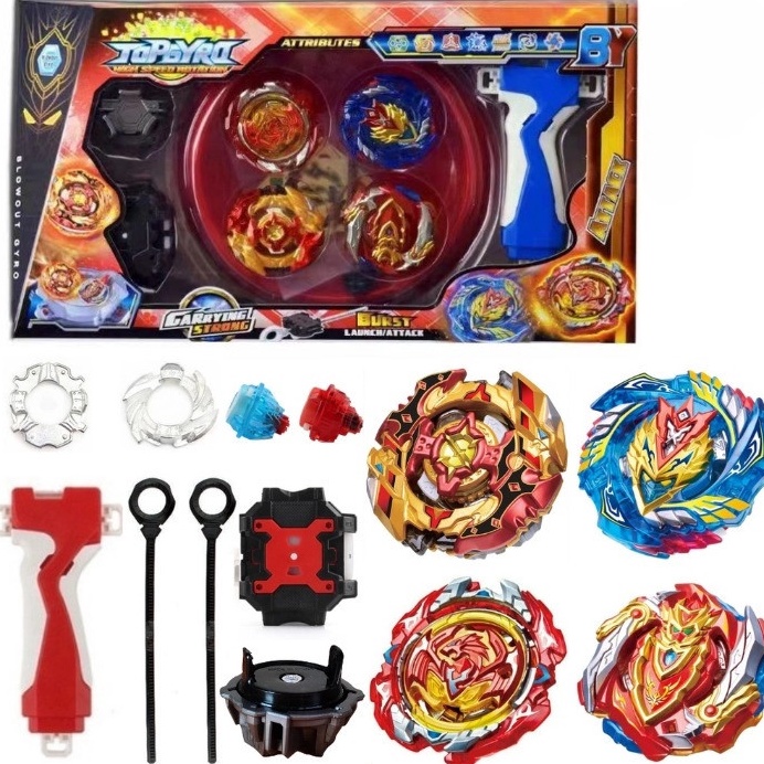 KODE E7F Mainan Anak Gangsing Beyblade Murah Gasing Beyblade Strom Gyro  launcher Gasing Beyblade Bu