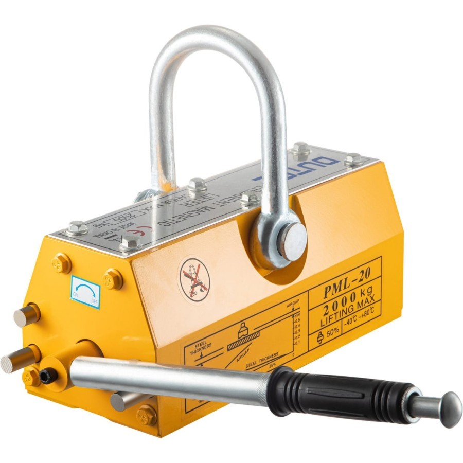 DUTEC Permanent magnet lifter / Magnet angat Plat / Magnet angkat besi 2000Kg / 2Ton