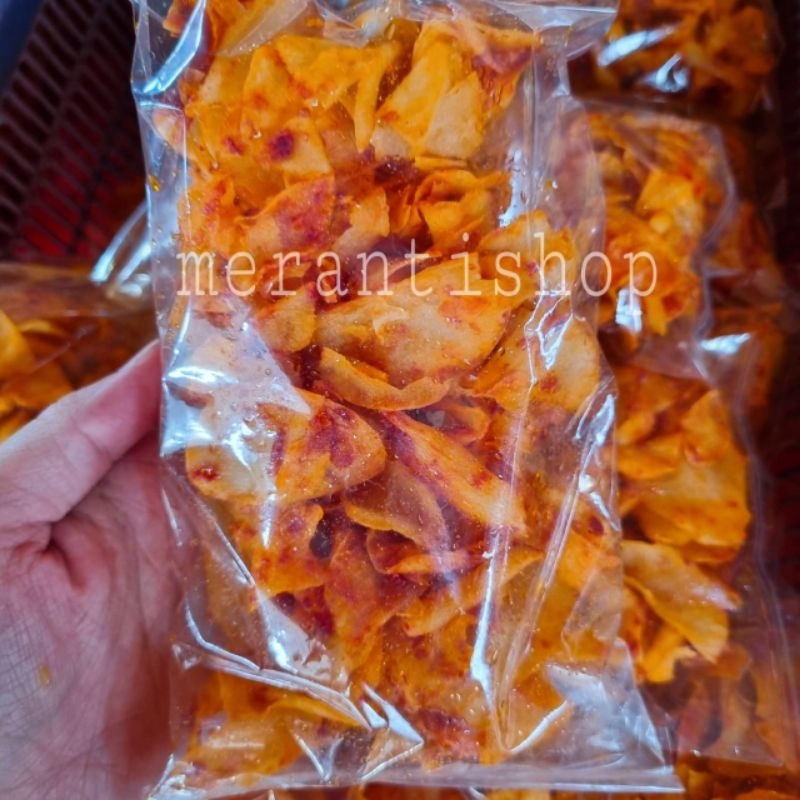 

Keripik Ubi Parut Vegetarian Khas Selatpanjang / Kerupuk Singkong Vegetarian