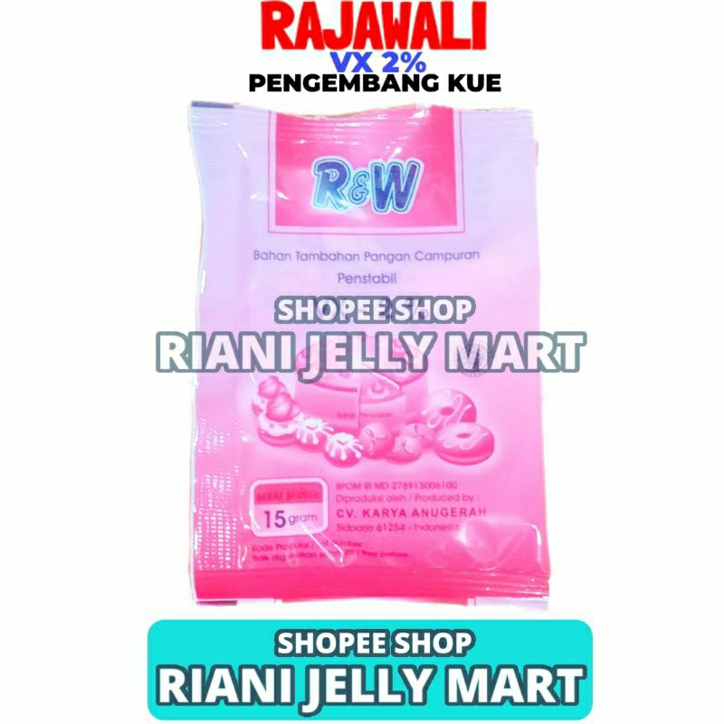 

VX 2% Pengembang Kue Rajawali R&W RW 15gr