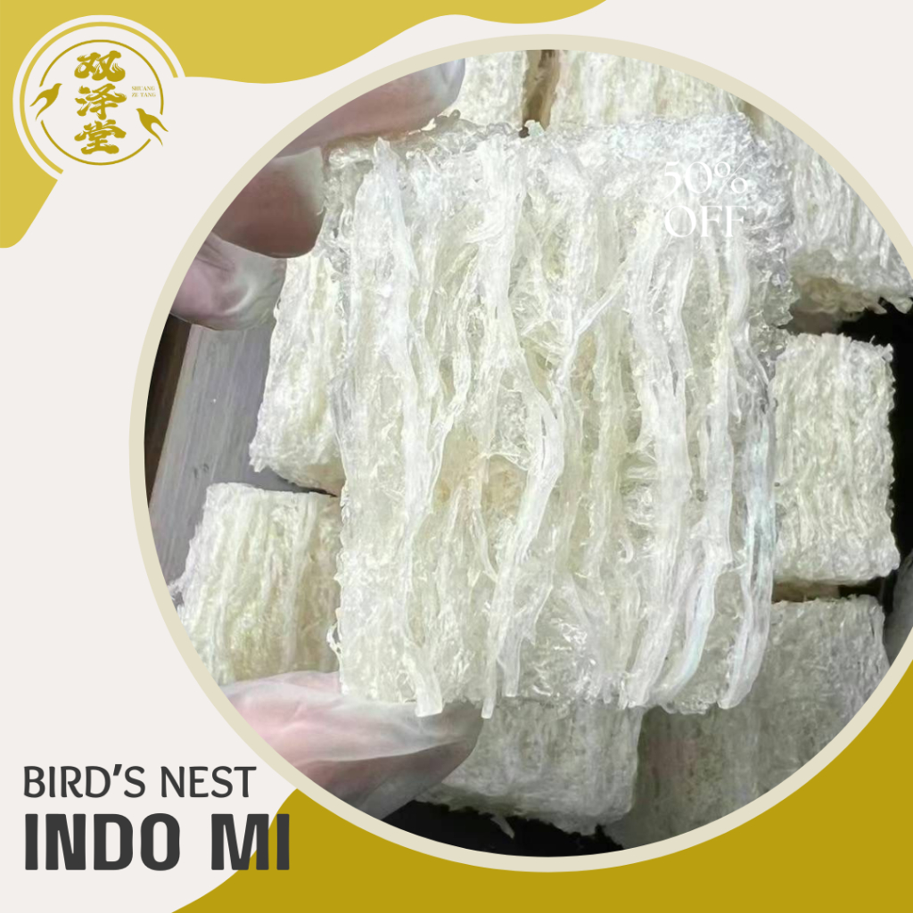 

[50G] Sarang Burung Walet Bersih Indo Mi Indomie Full Serat / Bird Nest - 50 gram
