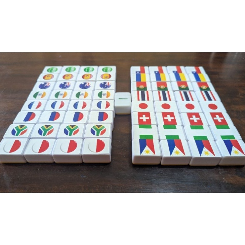 KODE N94D Mahjong Flag game board Merge Country Seaside Escape game balok