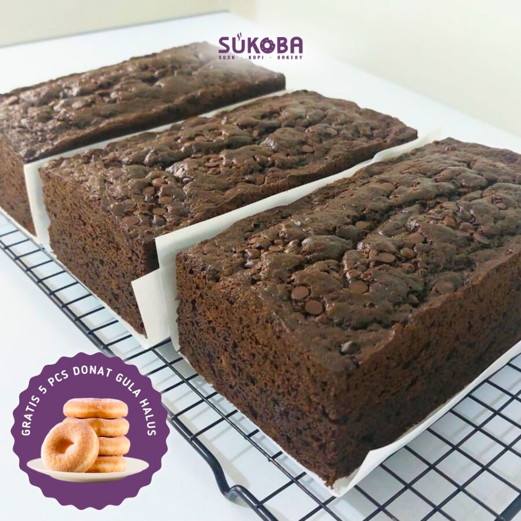 

Banana Cake - Double Choco, loyang 20x10cm