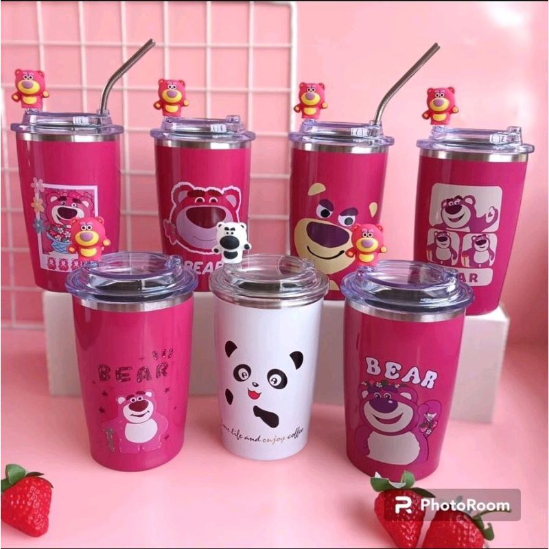 Tumblr Lotso/Termos Botol Minum Sedotan Lotso