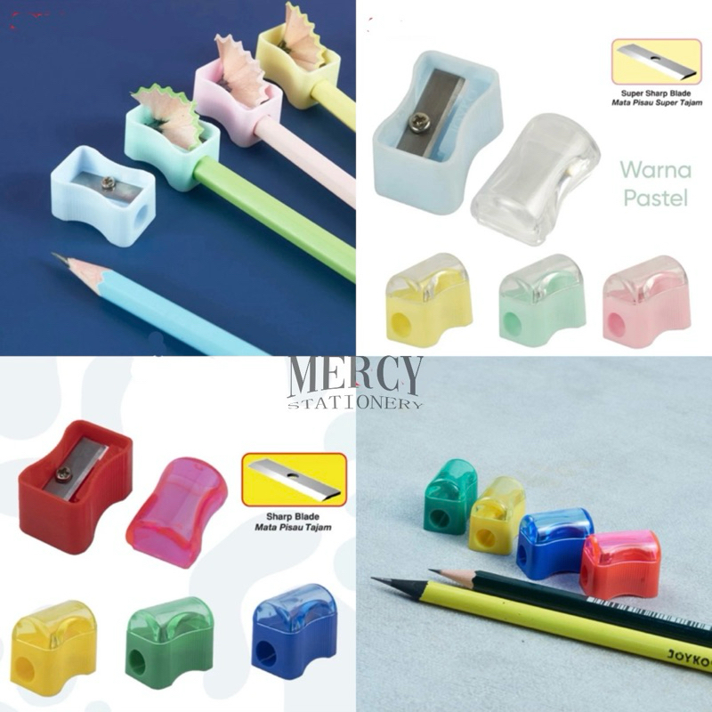 

1 pcs - Sharpener Mini Joyko SP362 Bright Pastel Colour Rautan