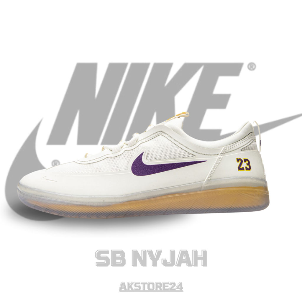 SNEAKERS SB NYJAH  WHITE PURPLE BNIB PERPECT KICKS