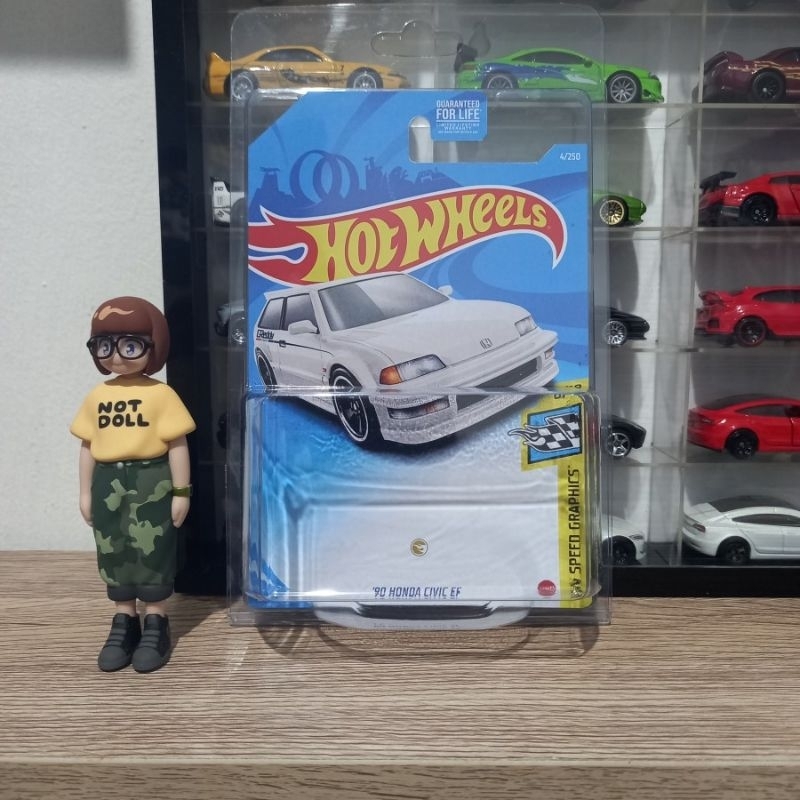Custom Card 90 Honda Civic EF White/Putih Super Treasure Hunt Hot Wheels