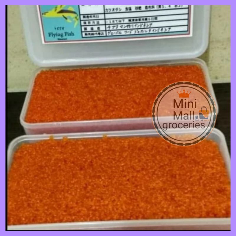 tobiko telur ikan 500gr / tobiko orange telur ikan terbang 500gram