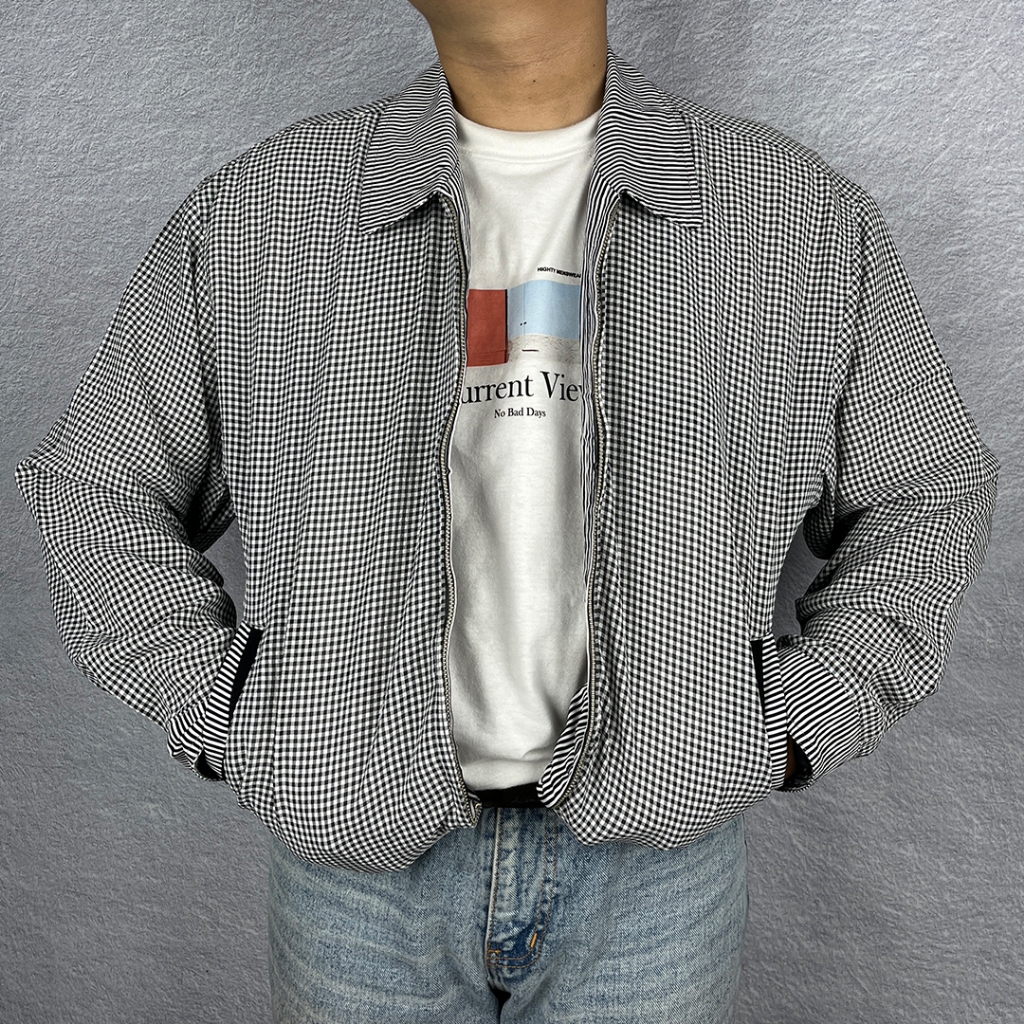 Jaket Casual Vintage Harrington Tracktop - Danpol Tartan