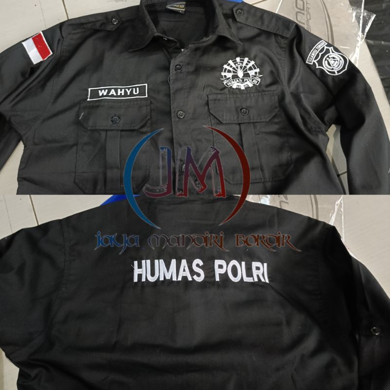 KEMEJA HUMAS POLRI BORDIR