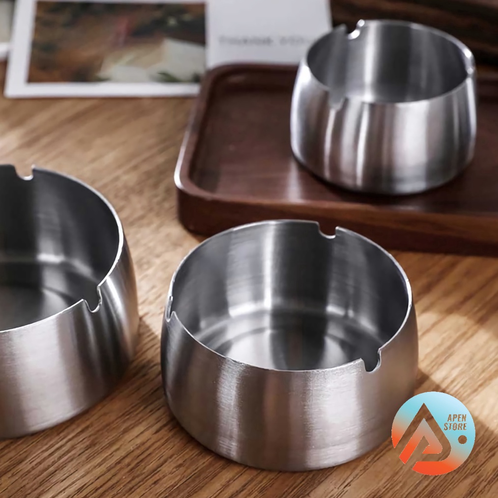 TOP APEN Asbak Stainless Steel Premium  Perlengkapan Rumah Barang Unik Murah Lucu  T9224