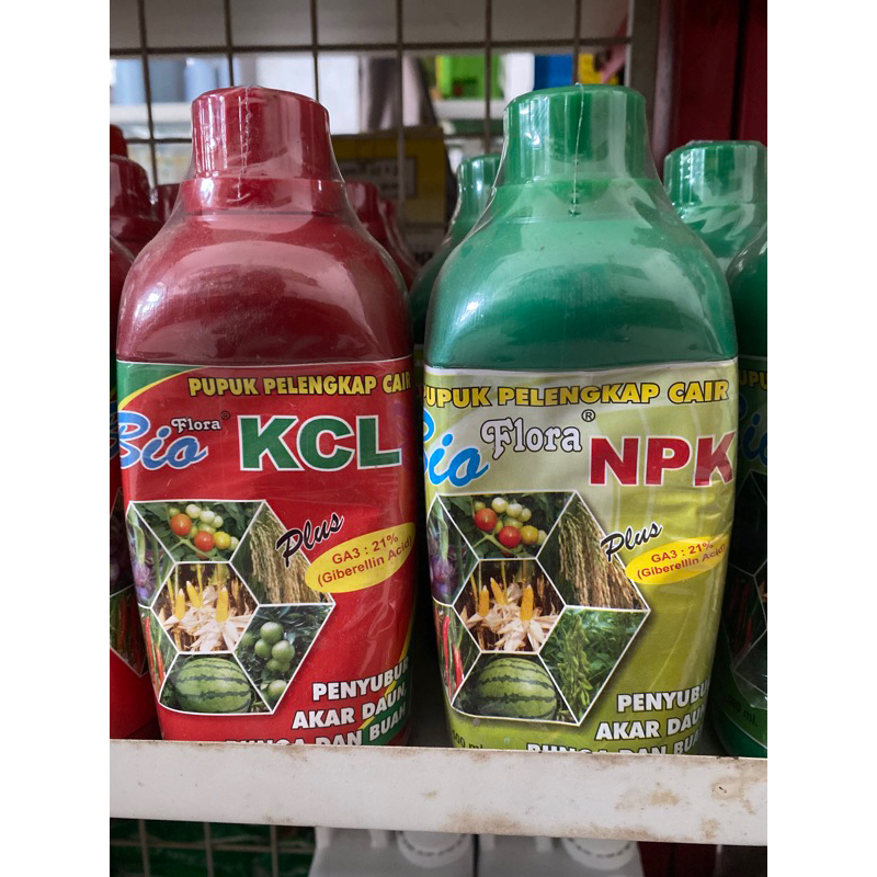 Pupuk cair Bio Flora (NPK & KCL) 500ml & 1L