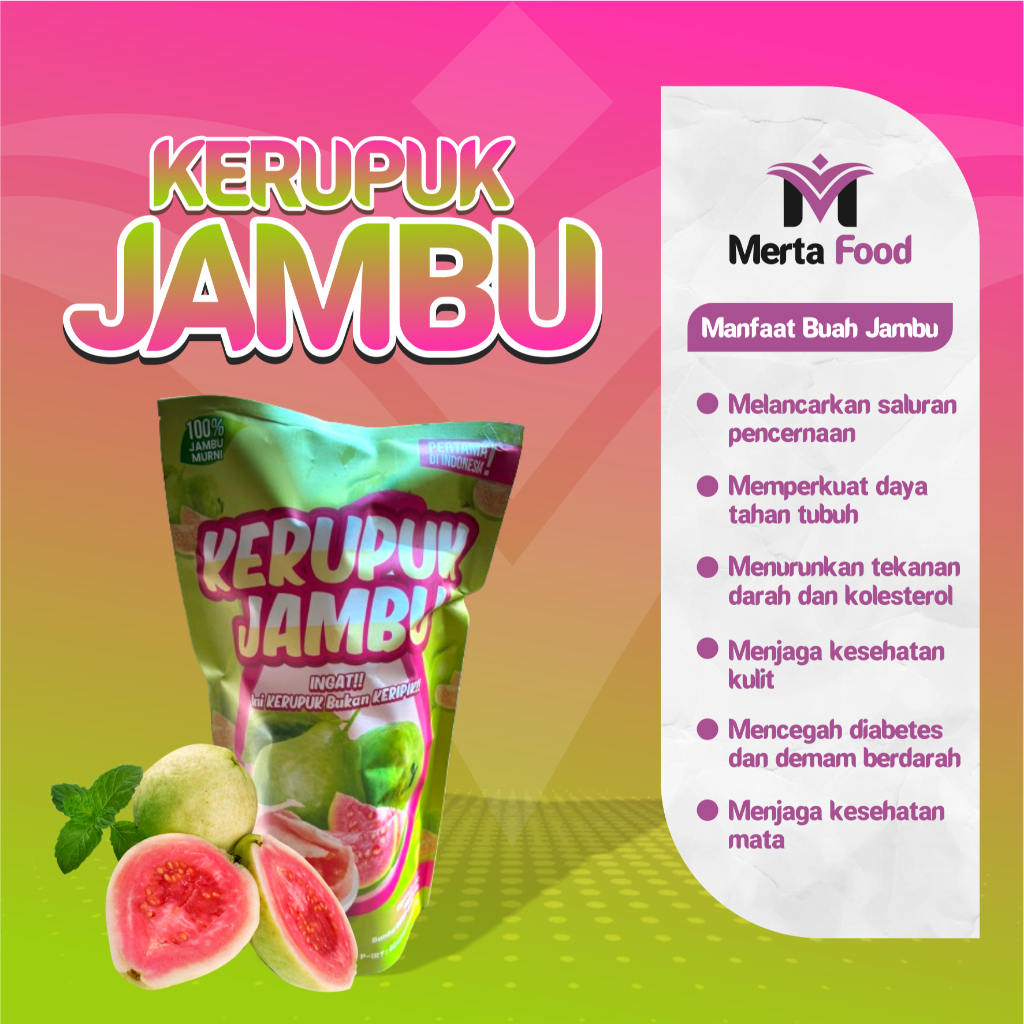 

Kerupuk Jambu ( Kerupuk bukan Keripik, Pertama di Indonesia ) kerupuk buah