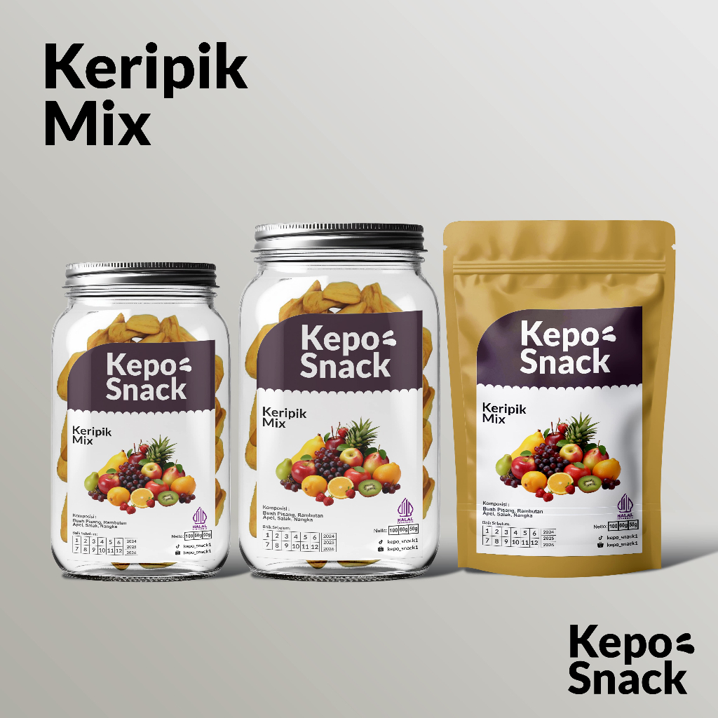

KEPO SNACK - Keripik Buah Mix Fruit