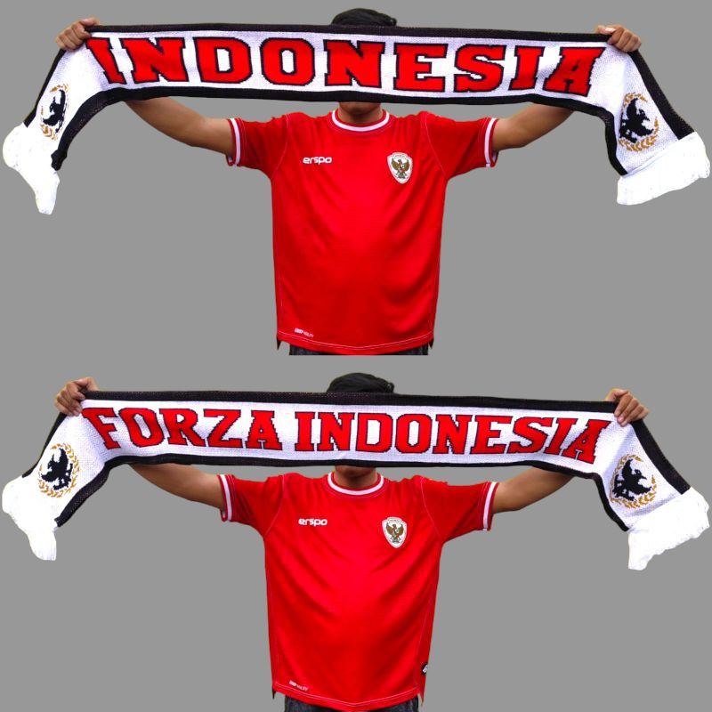 D3W SCARF INDONESIA SYAL TIMNAS INDONESIA - YNWA - FORZA INDONESIA - ULTRAS GARUDA