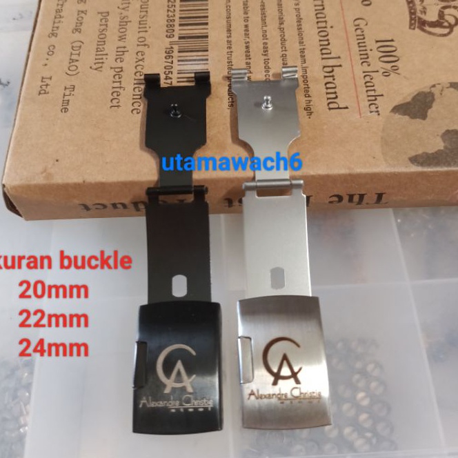 HJ6 Buckle Tali Jam Tangan Alexandre Christie Stainless steell