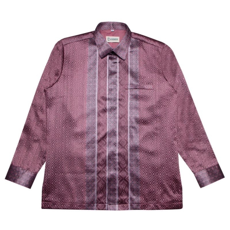 [READY NEW COLLECTION] Kemeja batik tenun pria lengan panjang | kemeja tenun songket baron | kemeja 