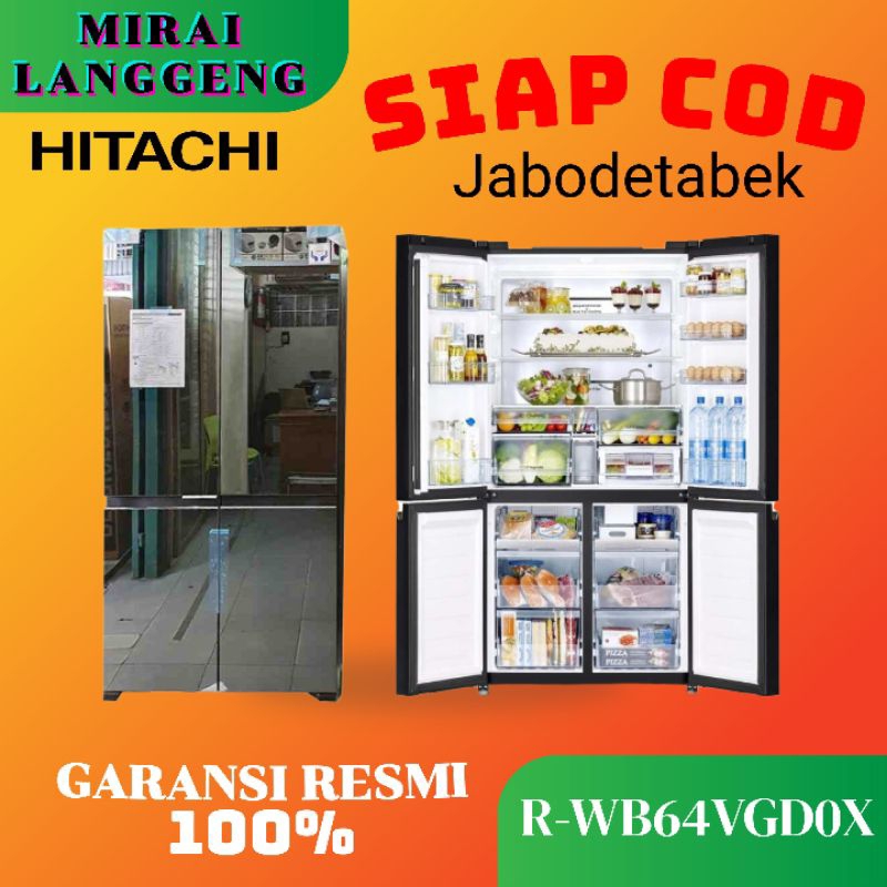 KULKAS HITACHI R-WB64VGD0X 569 LITER
INVERTER RWB64VGD0 MIRROR