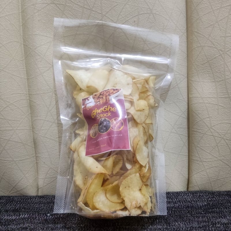 

KRIPIK SINGKONG ASIN ORIGINAL 120 GR | SNACK CAMILAN KERIPIK ECERAN