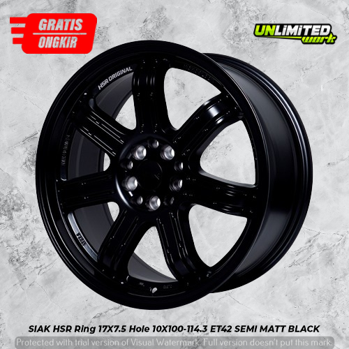 Velg mobil sienta altis new avanza ring 17 hsr wheel tipe siak warna hitam r17 murah