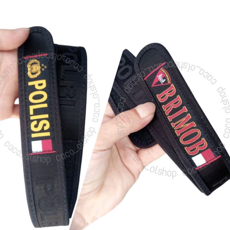 Dijamin Berkualitas  Sabuk Jatah POLRI Baru 22 POLISI SABHARA PDL perekat Original Sisa Pembagian