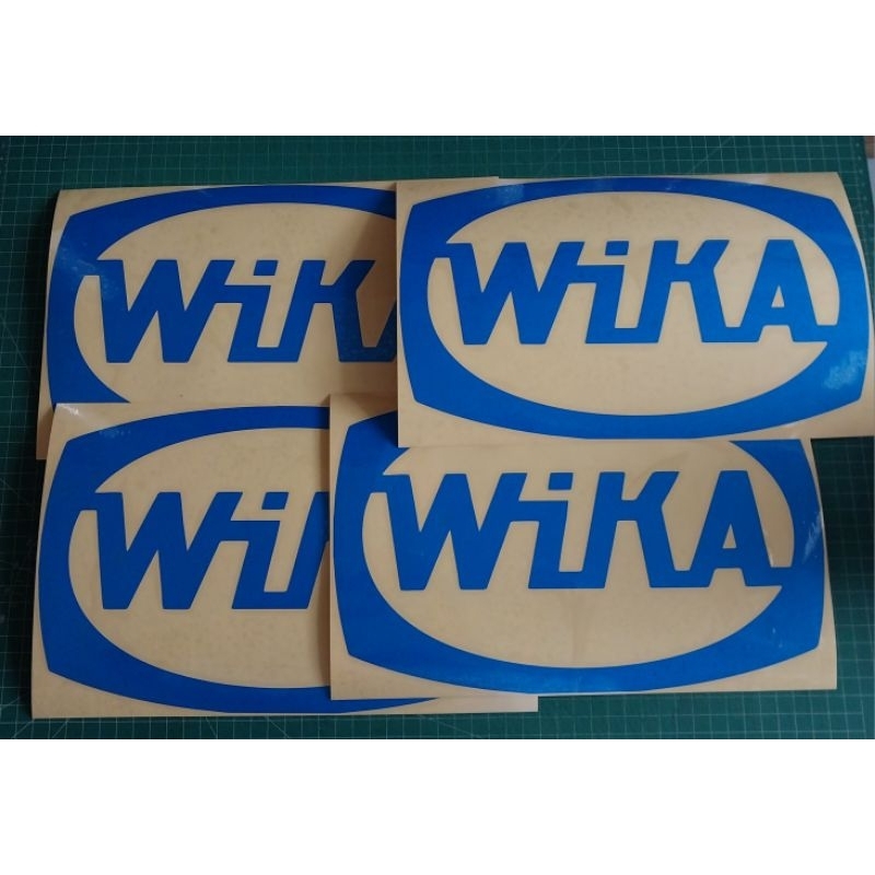 

Sticker Cutting. logo Wika