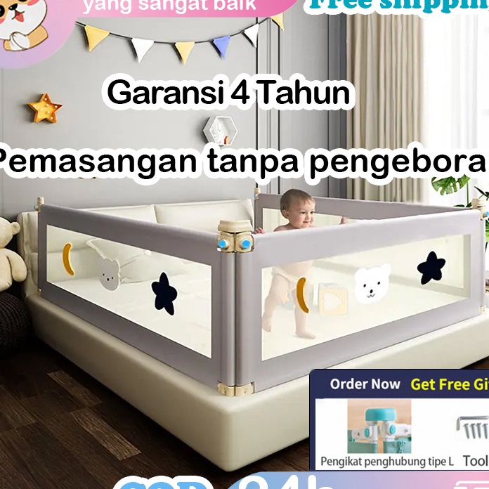 Wah Ready stockBedrail Pagar Kasur Pengaman Baby baby Bedrail Bedrail Baby Safe Bedrail Pagar Kasur 