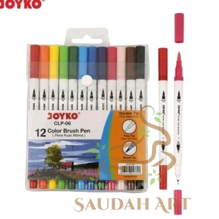 

LUAR BIASA Color Brush Pen JOYKO CLP6 12 warna