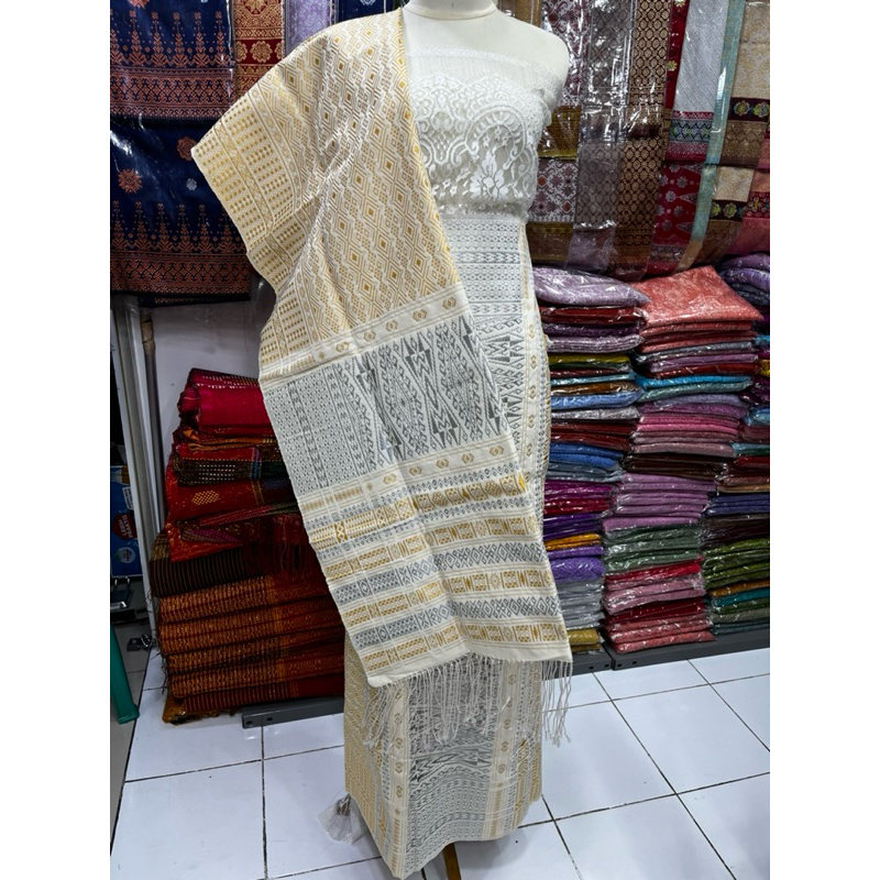 Songket TTS tumtuman tanpa sambung full purada kristal mewah