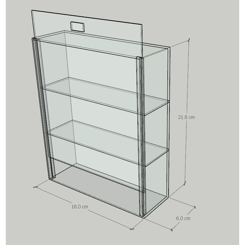 Rak Akrilik Nano Brick