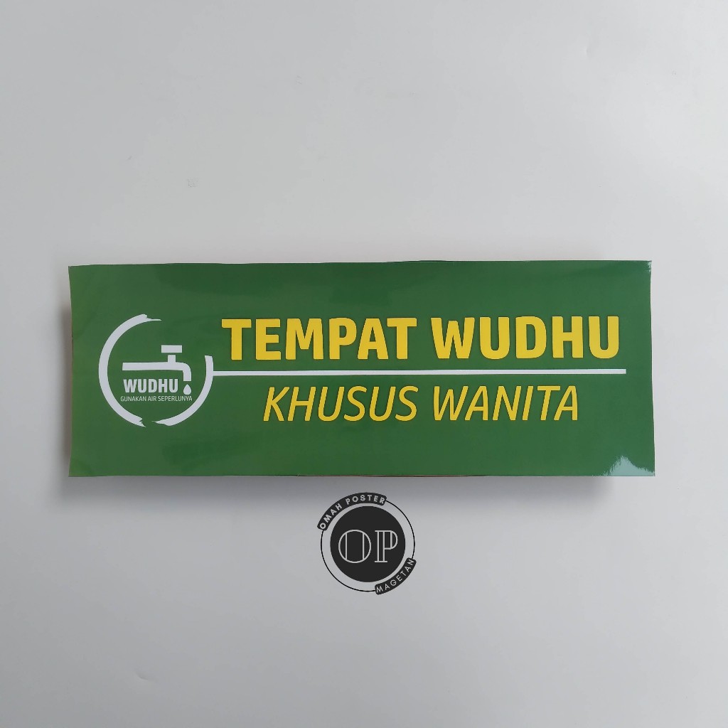 

Stiker Tempat Wudhu Khusus Wanita - Tempat Wudhu Perempuan - Stiker Vinyl