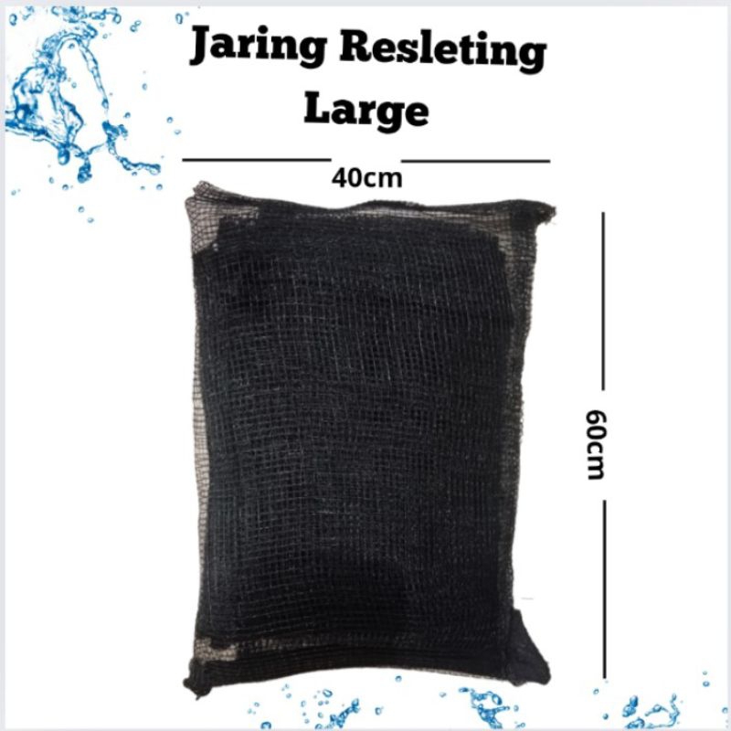 JARING KANTONG MEDIA FILTER KOLAM AQUARIUM JARING RESLETING SIZE L / M / S / SS ( mini )