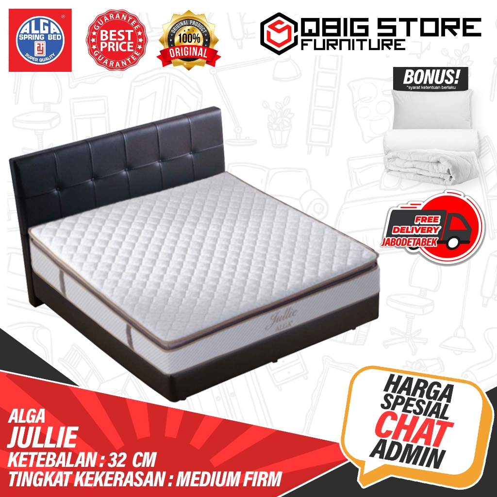 Kasur Springbed ALGA Jullie Spring bed Full Set